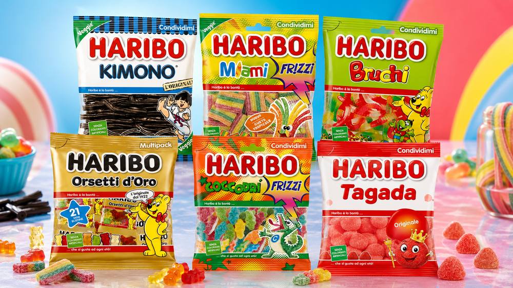 Gamma Haribo — sei referenze tra le più vendute, dai gommosi agli aciduli